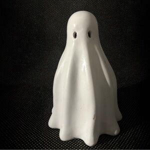 White Ceramic Ghost Figurine